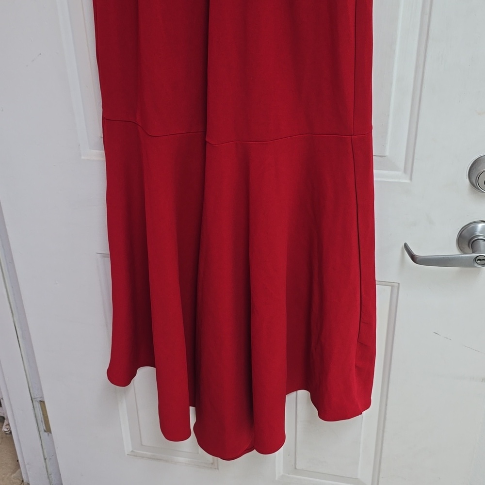 Selfie LeslieEmoji Asymmetrical Hemline Dress Red - Picture 8 of 11